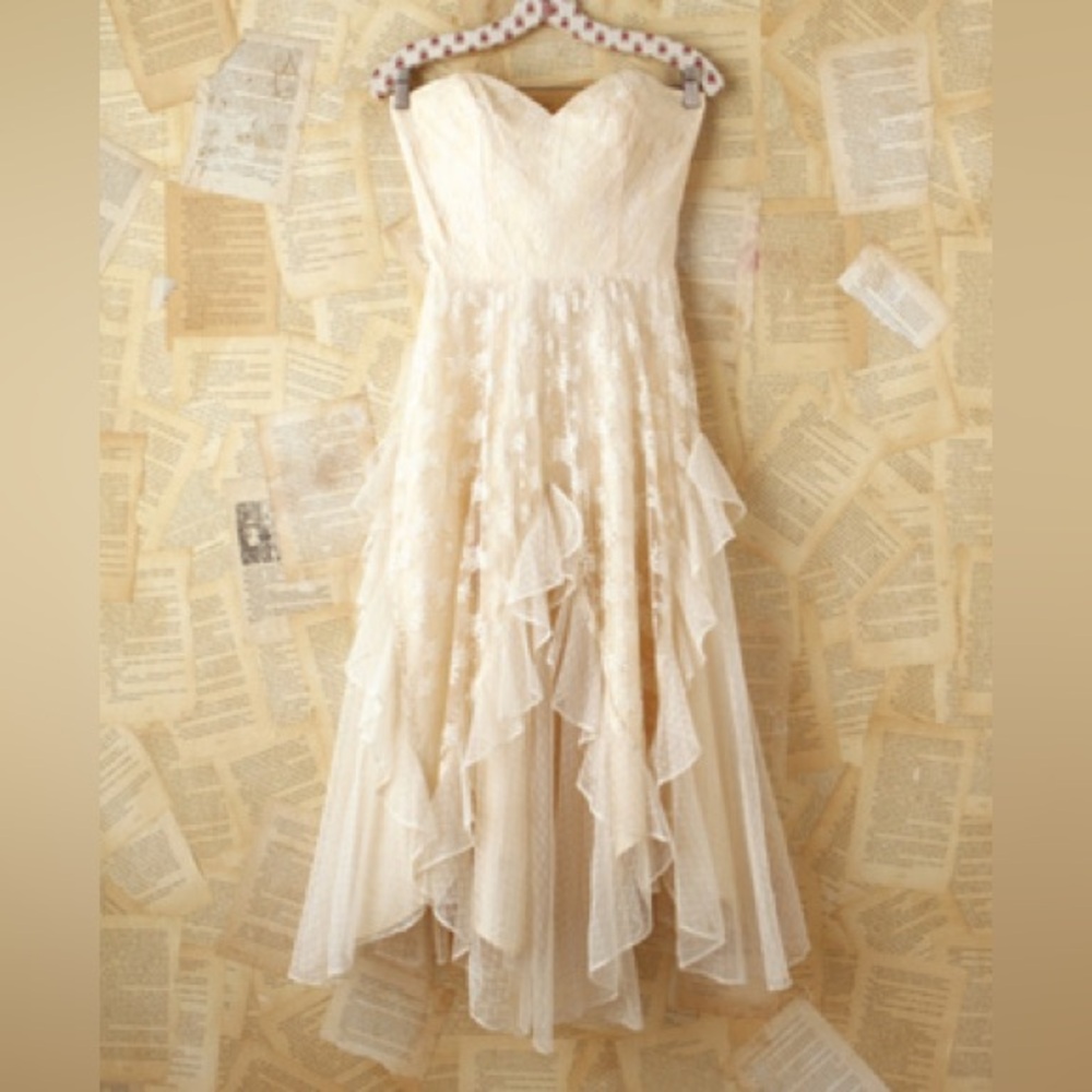 Free people white lace vintage dress